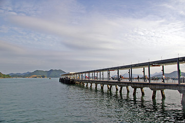 Image showing Sai Kung pier in Hong Kong