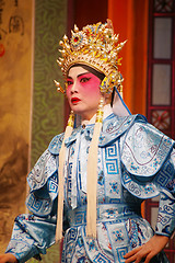 Image showing Cantonese Opera in  Mui Wo water lantern festival, Hong Kong