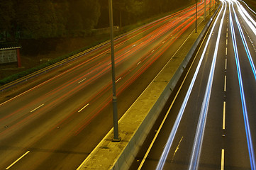 Image showing Traffic along the highway