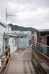 Image showing Alley in Tai O fishing village, Hong Kong