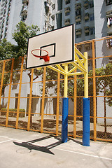 Image showing Basketball court in abstract view