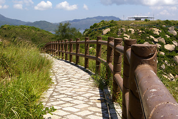 Image showing Hiking trail in Cheung Chau at peak