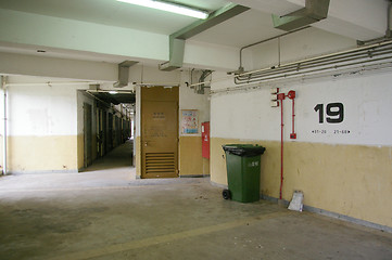 Image showing Interior of a public housing estate in Hong Kong