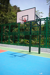 Image showing Basketball court 