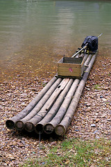 Image showing Bamboo boat