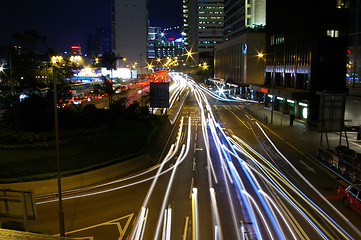 Image showing Night scene in Hong Kong