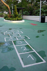Image showing Hopscotch on the ground