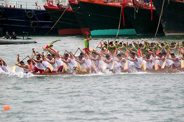 Image showing Dragon boat race in Tung Ng Festival, Hong Kong