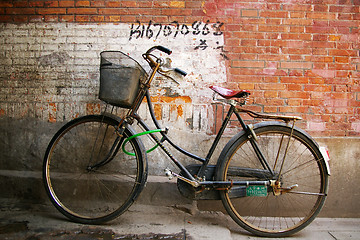 Image showing Old bicycle in China