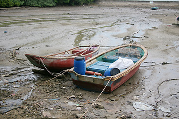 Image showing Boats along the coast