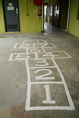 Image showing Hopscotch on the ground