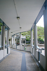 Image showing Modern walkway in school