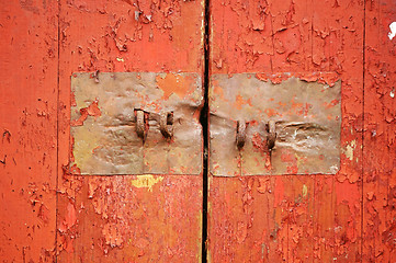 Image showing An old chinese door