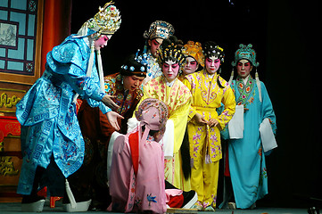 Image showing Cantonese Opera in  Mui Wo water lantern festival, Hong Kong