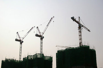 Image showing Construction site in Hong Kong