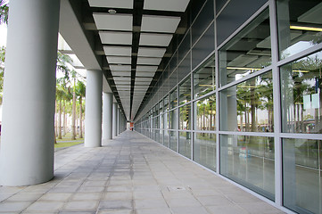 Image showing Corridor in railway station