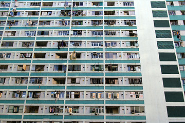 Image showing A public housing in Hong Kong, under reconstruction 