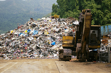 Image showing Recycling factory