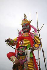Image showing God for worship in Cheung Chau Bun Festival, Hong Kong.