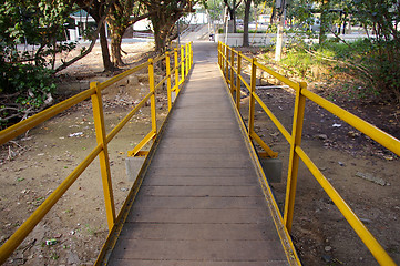 Image showing Wooden bridge