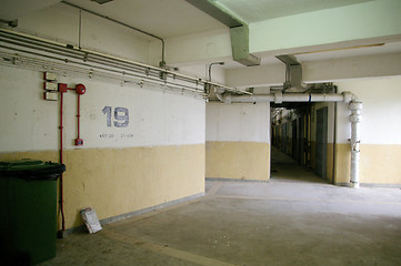 Image showing Interior of a public housing estate in Hong Kong