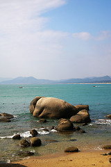 Image showing Beach in Sanya, Hainan, China.