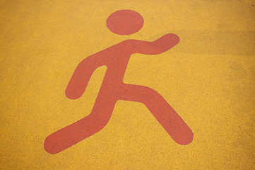 Image showing Pedestrian sign