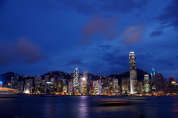 Image showing Hong Kong night view