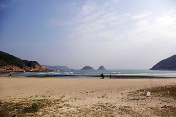 Image showing Sai Wan beach in Hong Kong at winter