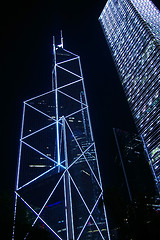 Image showing Offices at night