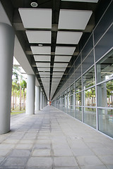 Image showing Corridor in railway station