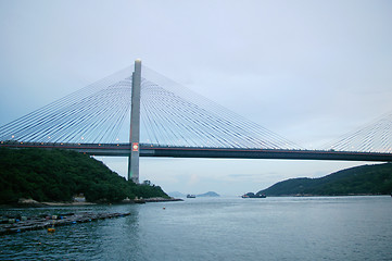 Image showing Kap Shui Mun Bridge in Hong Kong