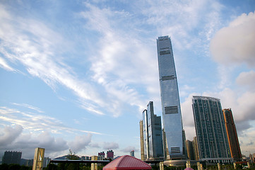 Image showing Office buildings in Hong Kong