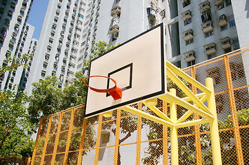 Image showing Basketball court in abstract view