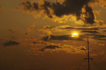 Image showing Sunset scene in Hong Kong