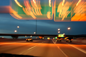 Image showing Highway at Night