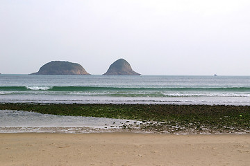 Image showing Sai Wan beach in Hong Kong at winter