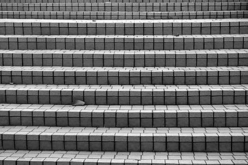 Image showing Stairs in black and white tone