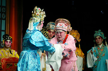 Image showing Cantonese Opera in  Mui Wo water lantern festival, Hong Kong