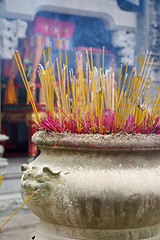 Image showing Incenses in a temple