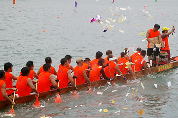 Image showing Dragon boat race in Tung Ng Festival, Hong Kong