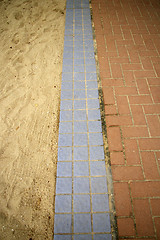 Image showing Road along the beach