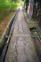 Image showing Path in village of Hong Kong