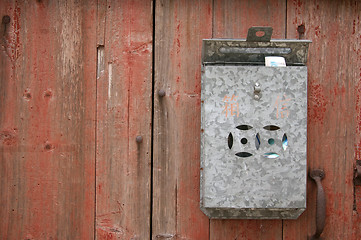 Image showing Postbox on wall