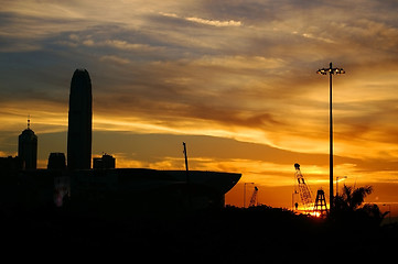 Image showing Hong Kong sunset