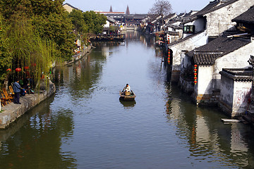 Image showing Xitang, a water village in China