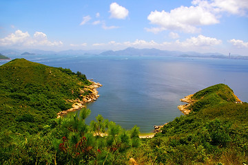 Image showing Hong Kong landscape from mountains