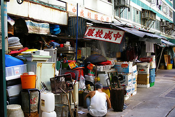 Image showing A traditional uniform shop in Hong Kong