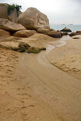 Image showing Rocks along the coast