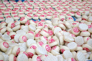 Image showing Lucky buns in Cheung Chau Bun Festival Hong Kong